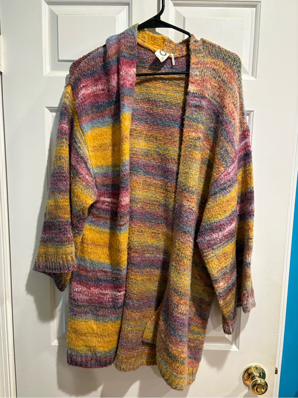 Anthropologie Akemi + Kin Multicolor Striped Open Cardigan Sweater one size